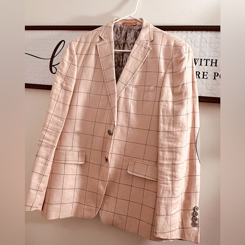Tallia Men’s Blazer Cream And Tan